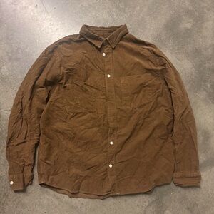 Brown Button-Up Shirt
